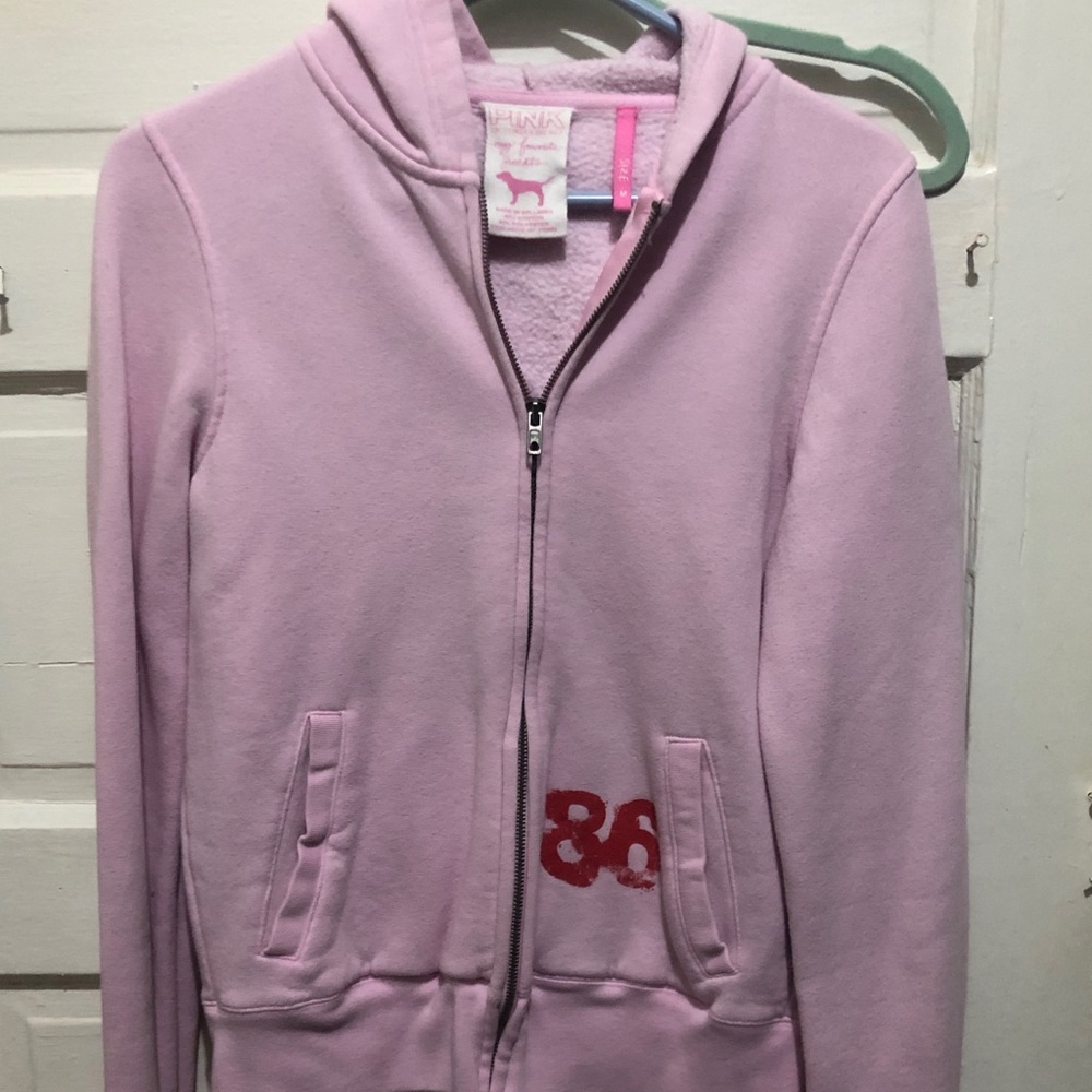 Pink Victoria’s Secret Full ZIP Hoodie